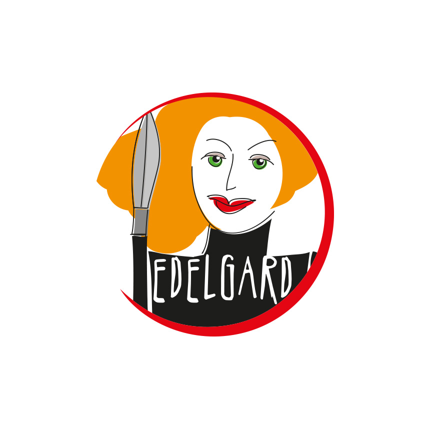 Edelgard schützt im Bistro Culina